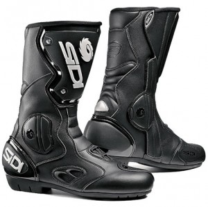 'Racing' style boots tend to be popular offering excellent coverage, ankle and heel protection