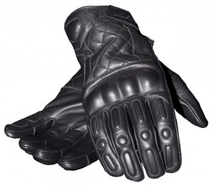 Motorcycle gloves with built-in armour
