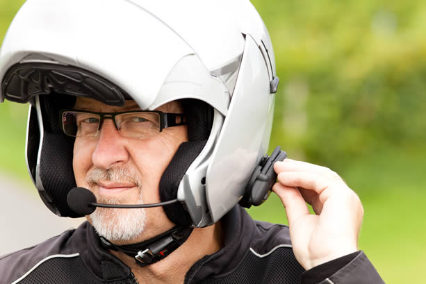 Motorcycle module 2 helmet radio system