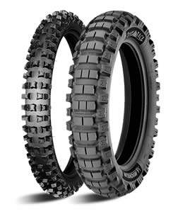 All-terrain tyres have the distinctive block-tracks for maximum loose surface grip