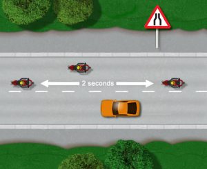 Motorcycle Group Riding Following Distances