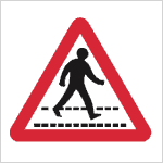 Pedestrian crossing sign