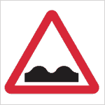 Uneven road sign